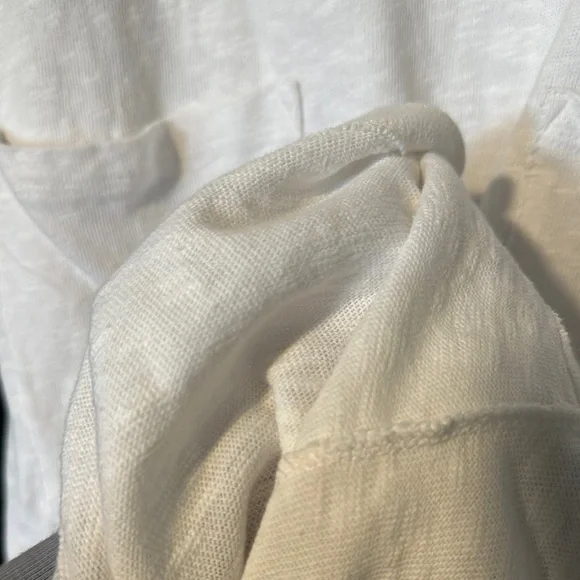 Chalet White Casual Cotton Dress with Pockets - Picture 9 of 9